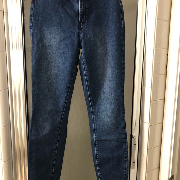 GUESS Los Angeles Blue Denim Jeans Size 27 Zipper Pockets - Picture 1 of 7